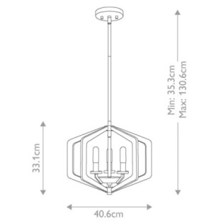 Vanguard Ceiling Lamp (3 lights)
