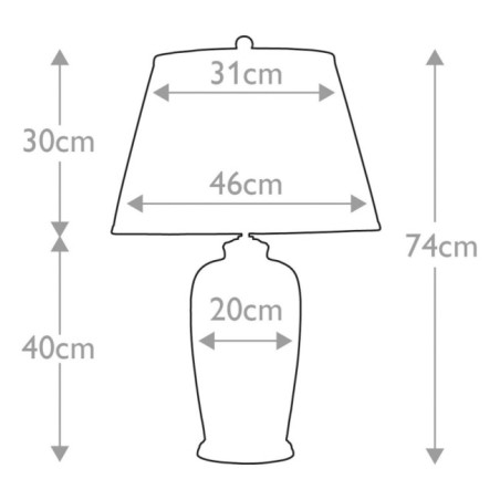 Black Birds Table Lamp