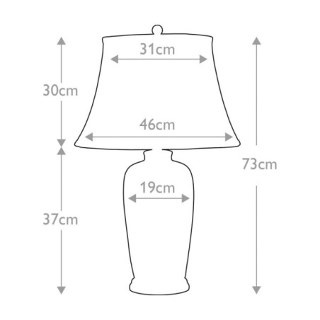 Blue Traditional Table Lamp