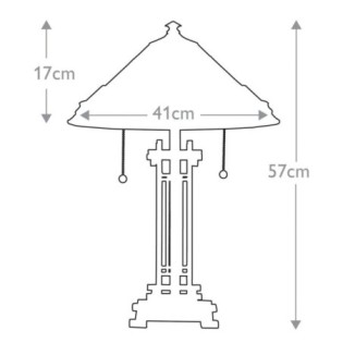 Chastain Table Lamp (2 lights)