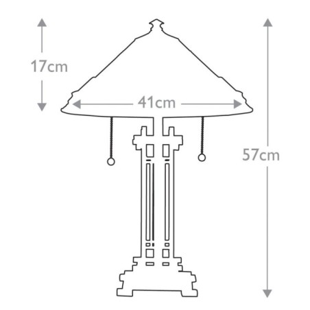 Chastain Table Lamp (2 lights)