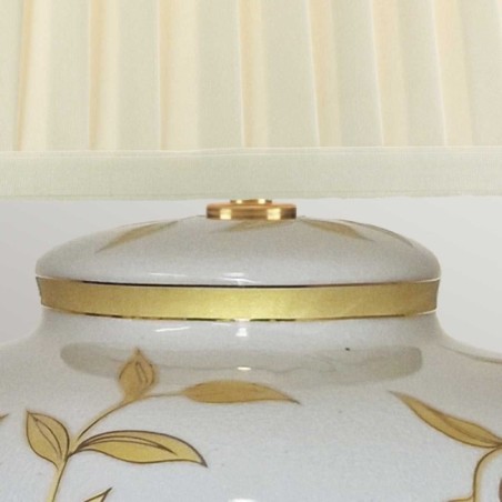 Leaves Brown Gold Table Lamp