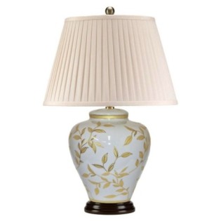 Leaves Brown Gold Table Lamp