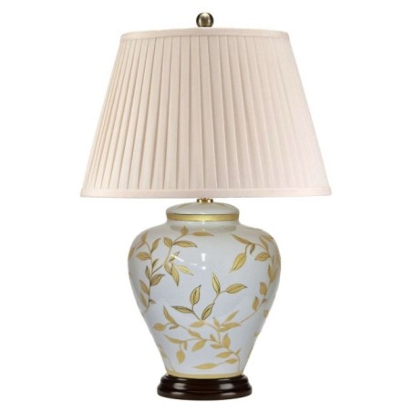 Leaves Brown Gold Table Lamp