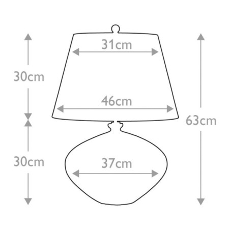 Rib Pumpkin Table Lamp