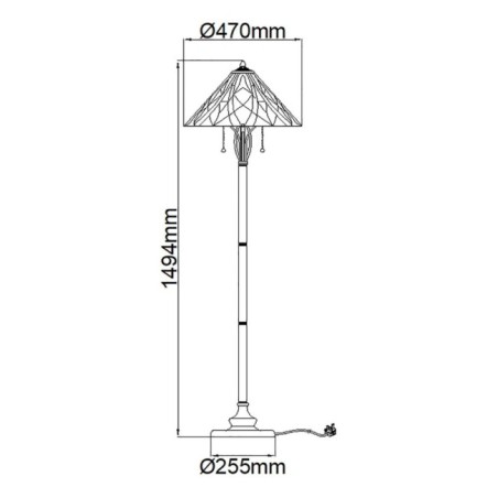 Victory Floor Lamp (2 lights)