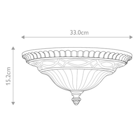 Ceiling light Drawing Room (2 lights)