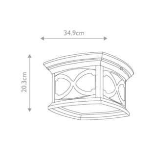 Franceasi Ceiling Flush Light (2 lights)