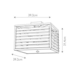 Louvre Ceiling Light (4 lights)