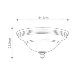 Plymouth Ceiling Light (3 Lights)