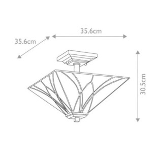 Asheville Ceiling Semi-Flush (2 Lights)