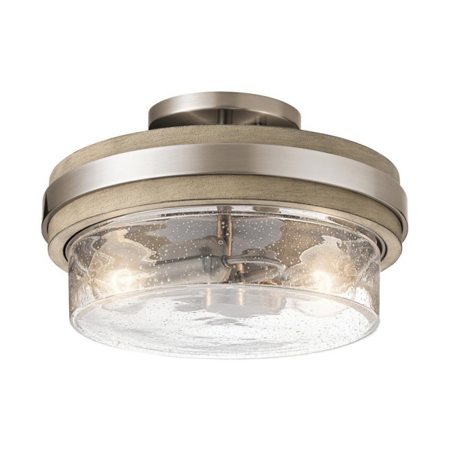 Grand Bank Semi-Flush Ceiling Light (2 Lights)