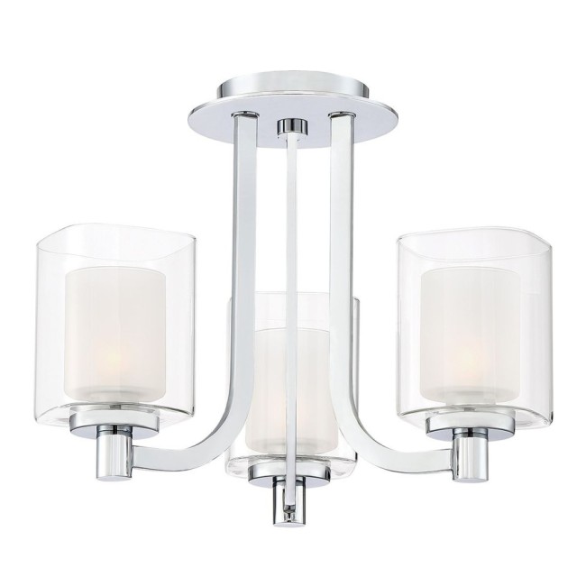Ceiling semi-flush light for bathrooms Kolt (3 lights)