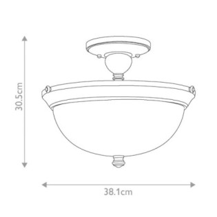 Mayflower Ceiling Semi-Flush (3 Lights)