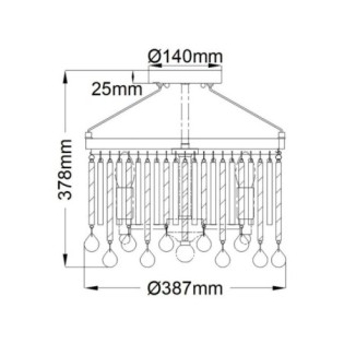 Piper Ceiling Semi-Flush Light (3 Lights)