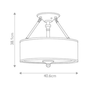 Sussex Ceiling Semi-Flush (3 Lights)