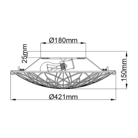 Victory Ceiling Semi-Flush (2 Lights)