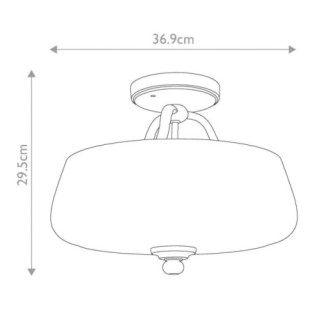 Vintner Ceiling Semi-Flush (3 Lights)