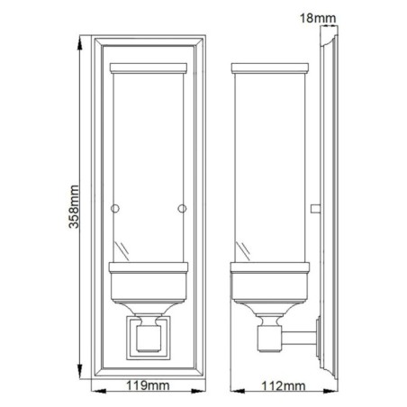 Wall Lamp for bathrooms Cambridge