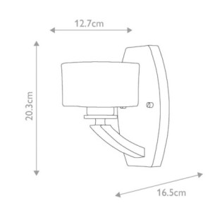 Meridian Wall Lamp for Bathrooms
