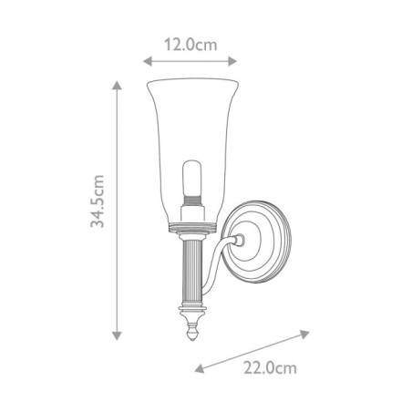 Wall Lamp for bathrooms Carroll II