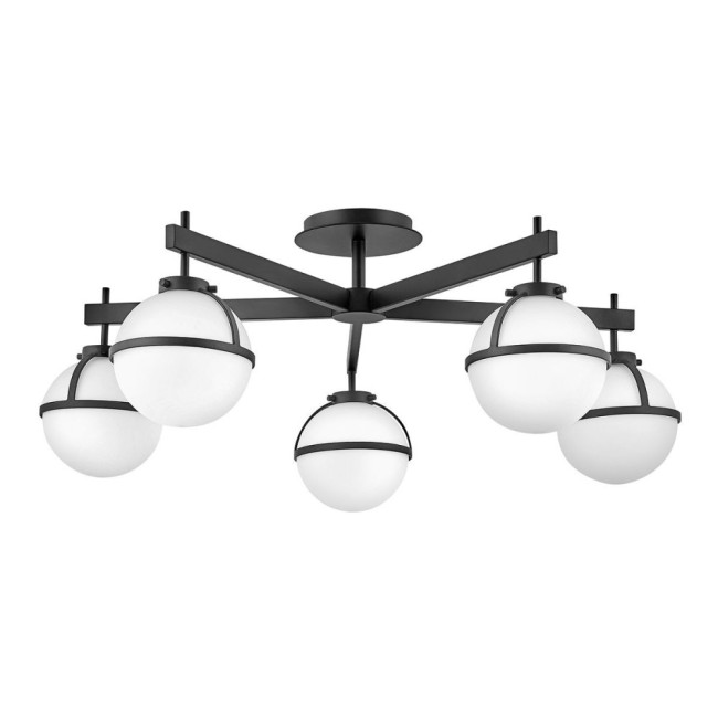 Hollis Opal Ceiling Semi-Flush (5 lights)