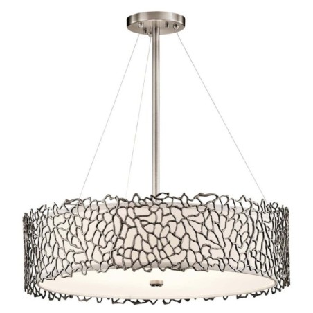 Silver Coral Ceiling Lamp (4 lights)