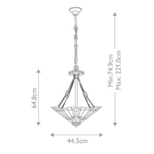 Inglenook B Ceiling Lamp (3 Lights)