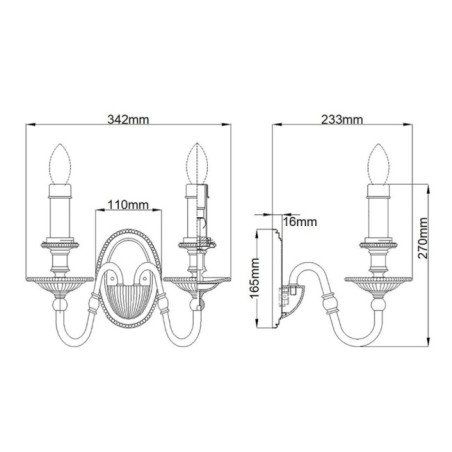 Cambridge Wall Lamp (2 Lights)
