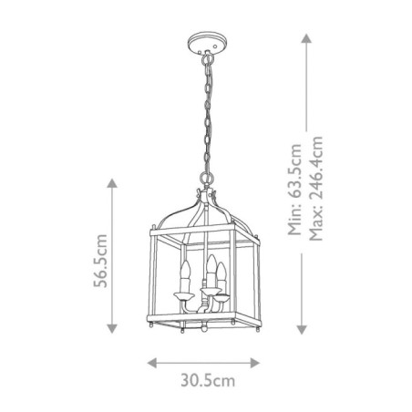 Larkin M Ceiling Lamp (3 lights)