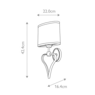 Falmouth Wall Lamp for Bathrooms (2 Lights)
