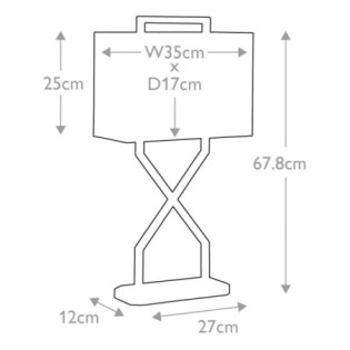 Cross Table Lamp