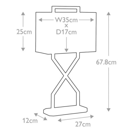 Cross Table Lamp