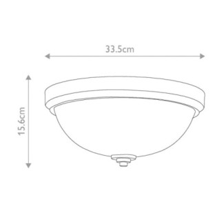 Ceiling light for bathrooms Malibu (2 lights)