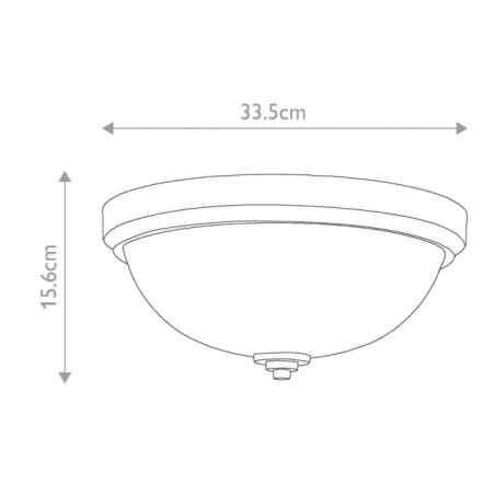 Ceiling light for bathrooms Malibu (2 lights)