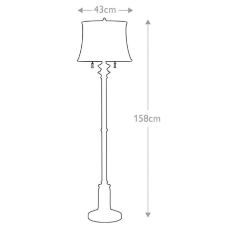 Stateroom Floor Lamp (2 lights)