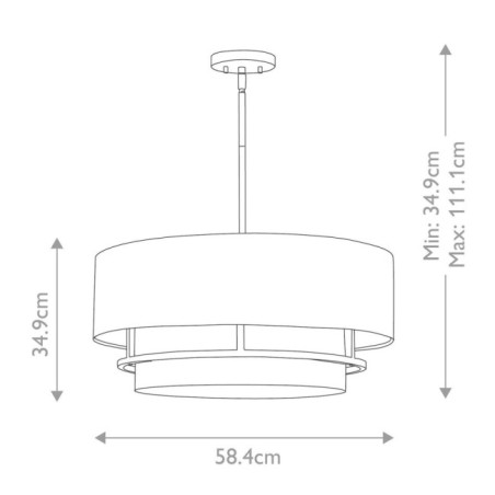 Graham Pendant/Semi-Flush (4 lights)