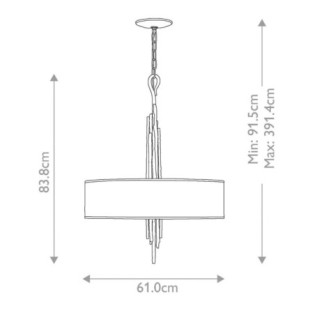 Lámpara de techo Spyre (6 luces)