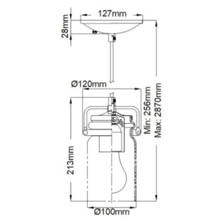 Lámpara de techo Brinley