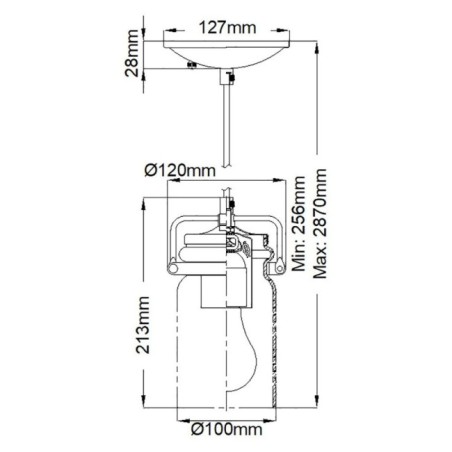 Lámpara de techo Brinley