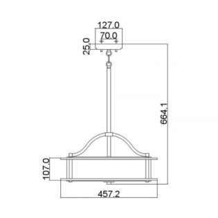 Lámpara de techo Emory (3 luces)