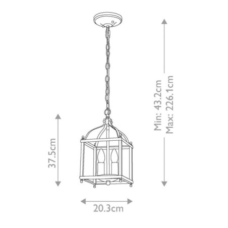 Lámpara de techo Larkin S (2 luces)
