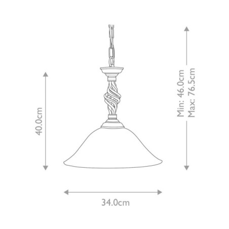 Lámpara de techo Pembroke