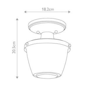 Dublin Ceiling Light