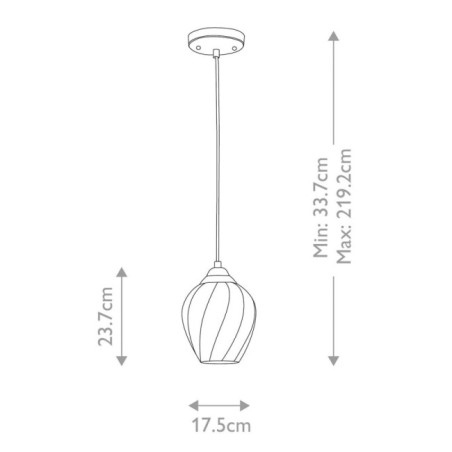 Tiber ceiling lamp