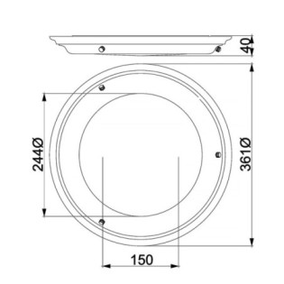 LED Ceiling Flush Light Welland (25W)