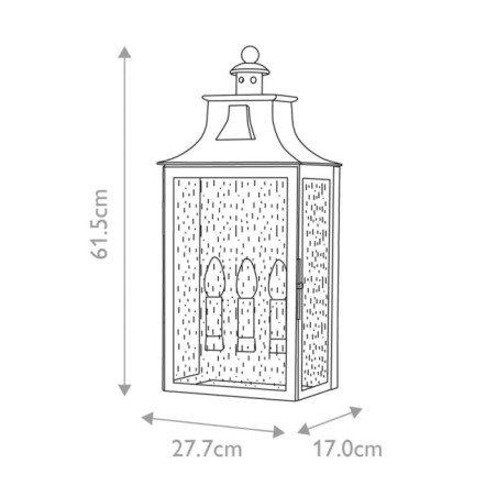 Balmoral outdoor Wall Lamp (3 lights)