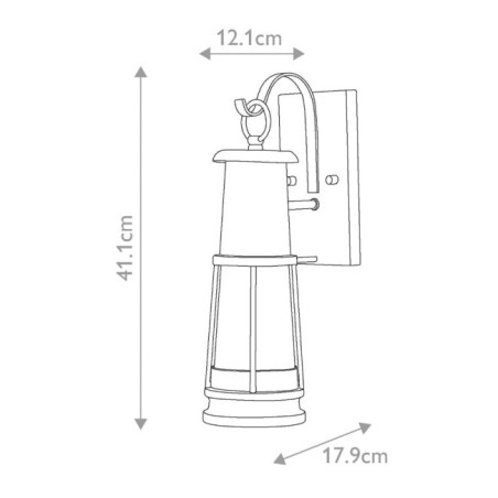 Aplique de pared de exterior Chelsea Harbor