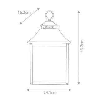 Aplique de pared de exterior Galena (2 luces)