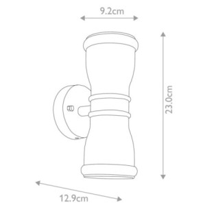 Malvern Outdoor Wall Lamp (2 Lights)